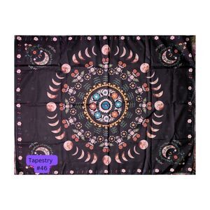 Flower Celestial moon phase Tapestry Wall Art boho gift